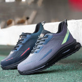 Steel Toe Work Shoes for Men Lightweight Comfortable Slip Resistant Puncture Proof Indestructible Breathable Construction Industrial Sneakers