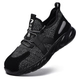 Steel Toe Indestructible Shoes Men Women Lightweight Puncture Resistant Breathable Safety Work Shoes Sneakers for Construction Working Green