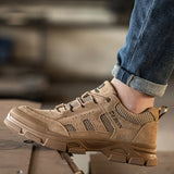 Steel Toe Work Safety Utility Shoes Resistant Comfortable Indestructible Industrial Breathable Chunky Soled Non Puncture Sneakers