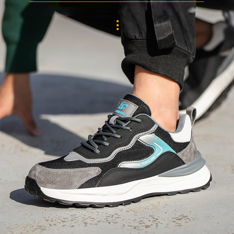 Steel Toe Sneakers for Men Women Indestructible Work Lightweight Comfortable Slip-Resistant Composite Construction Safety Sneakers