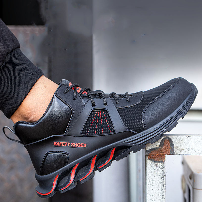 Steel Toe Shoes for Men Women Work Sneakers Lightweight Comfortable Safety On Puncture Slip Proof Indestructible Footwear Shoe