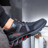Steel Toe Shoes for Men Women Work Sneakers Lightweight Comfortable Safety On Puncture Slip Proof Indestructible Footwear Shoe