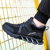 Steel Toe Shoes for Men Women Work Sneakers Lightweight Comfortable Safety On Puncture Slip Proof Indestructible Footwear Shoe