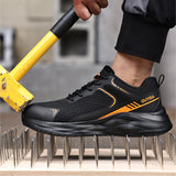 Steel Toe Shoes for Men and Women Comfortable Lightweight Work Safety Puncture Proof Slip Resistant Indestructible Construction Utility Sneakers