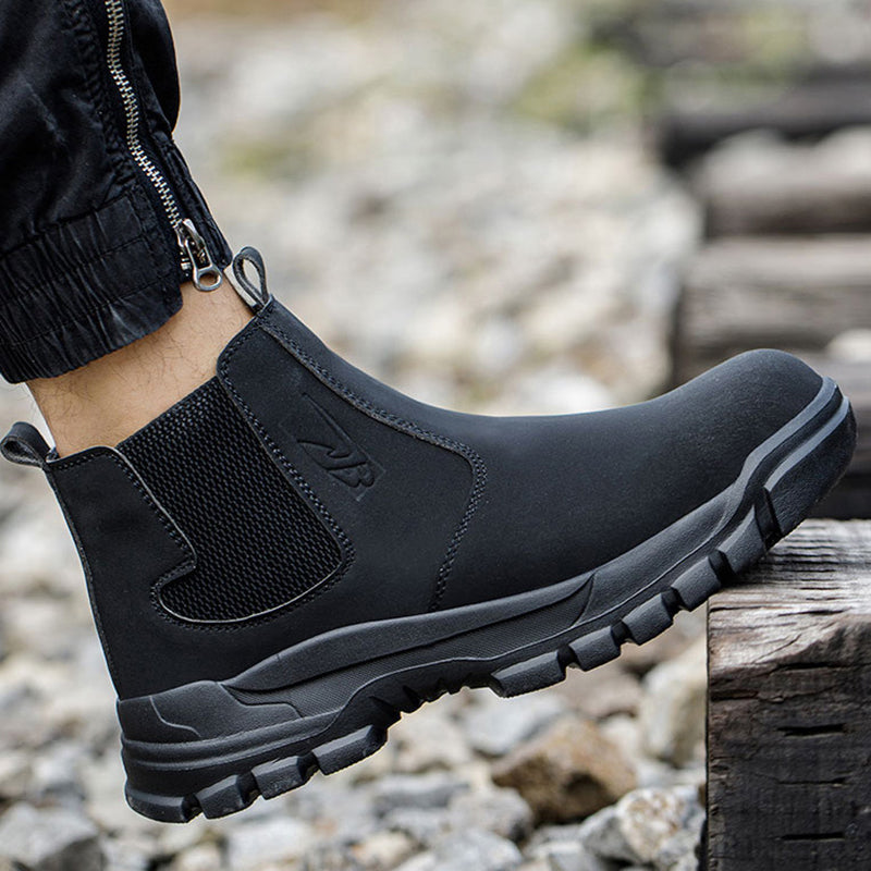 Steel Toe Boots for Men Work Puncture proof Construction Slip proof Indestructible Safety Waterproof