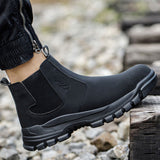 Steel Toe Boots for Men Work Puncture proof Construction Slip proof Indestructible Safety Waterproof