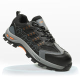 Steel Toe Shoes for Men, Slip Resistant Safety Work Shoes Comfortable Industrial and Construction Working Footwear