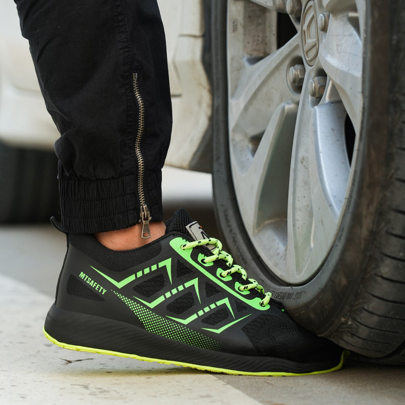 Steel Toe Shoes for Men Women Waterproof Safety Proof Comfortable Lightweight Puncture Slip on Indestructible Work Sneakers