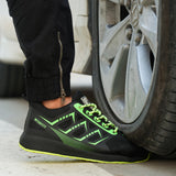 Steel Toe Shoes for Men Women Waterproof Safety Proof Comfortable Lightweight Puncture Slip on Indestructible Work Sneakers