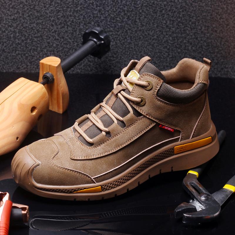 Bottes de sécurité de travail respirantes, légères, fiables et durables, chaussures de construction industrielles à embout en acier