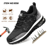 Lightweight Safety Shoes Proof Resistant Work Sneaker for Industrial and Construction Steel Toe Shoes for Men