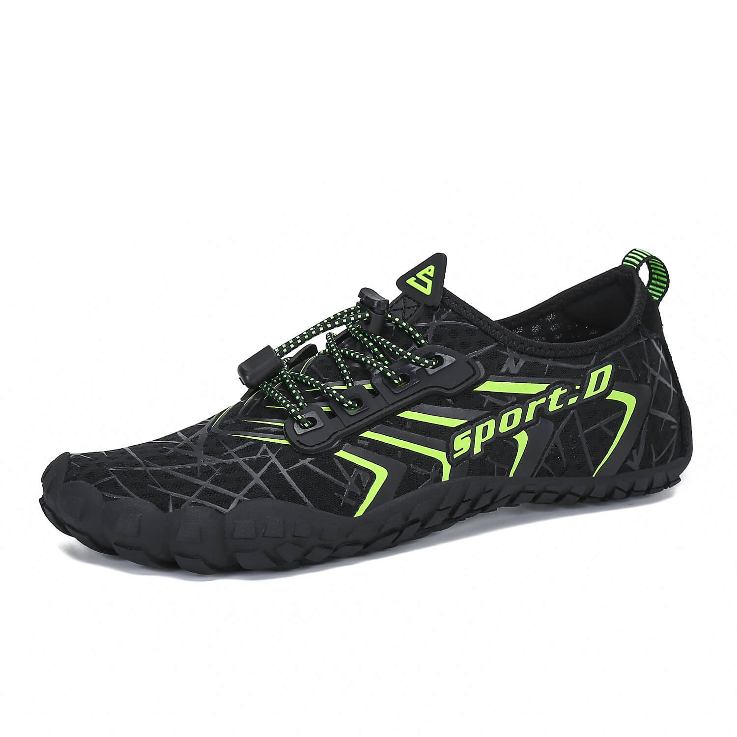 Men's quick-drying upstream shoes, casual beach shoes, hiking shoes-green