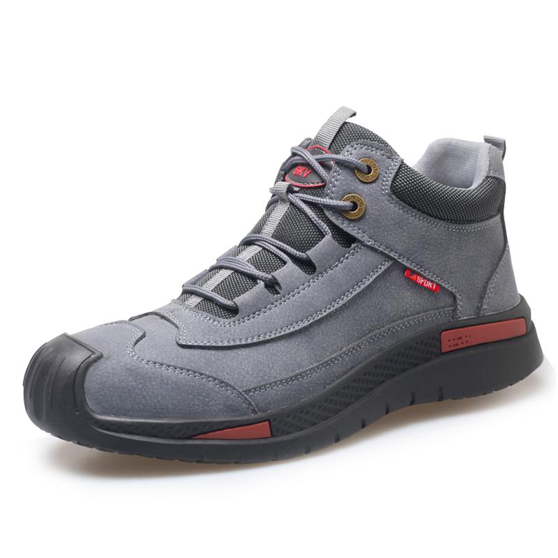Bottes de sécurité de travail respirantes, légères, fiables et durables, chaussures de construction industrielles à embout en acier