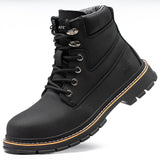 Steel Toe Shoes for Men Work Shoes Safety Sneakers Air Cushion Lightweight Slip Resistant Puncture Proof Industrial Construction