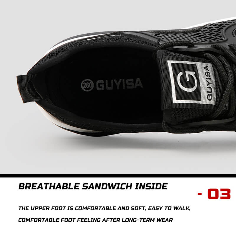 Lightweight Safety Shoes Proof Resistant Work Sneaker for Industrial and Construction Steel Toe Shoes for Men