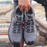 Bottes de sécurité de travail respirantes, légères, fiables et durables, chaussures de construction industrielles à embout en acier