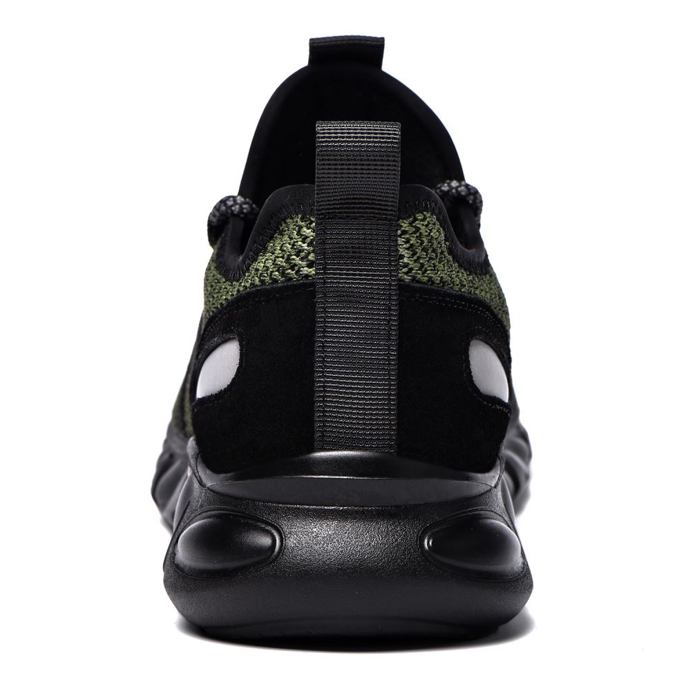 Steel Toe Indestructible Shoes Men Women Lightweight Puncture Resistant Breathable Safety Work Shoes Sneakers for Construction Working Green