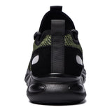 Steel Toe Indestructible Shoes Men Women Lightweight Puncture Resistant Breathable Safety Work Shoes Sneakers for Construction Working Green