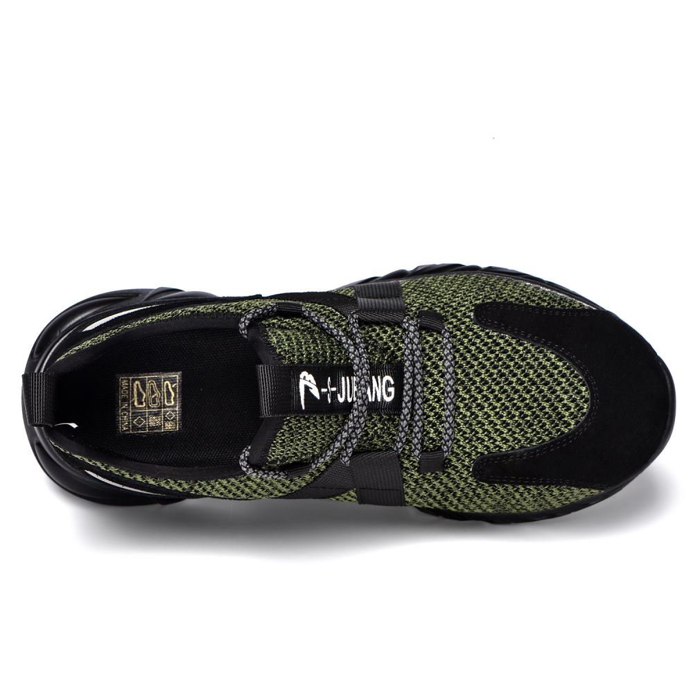 Steel Toe Indestructible Shoes Men Women Lightweight Puncture Resistant Breathable Safety Work Shoes Sneakers for Construction Working Green