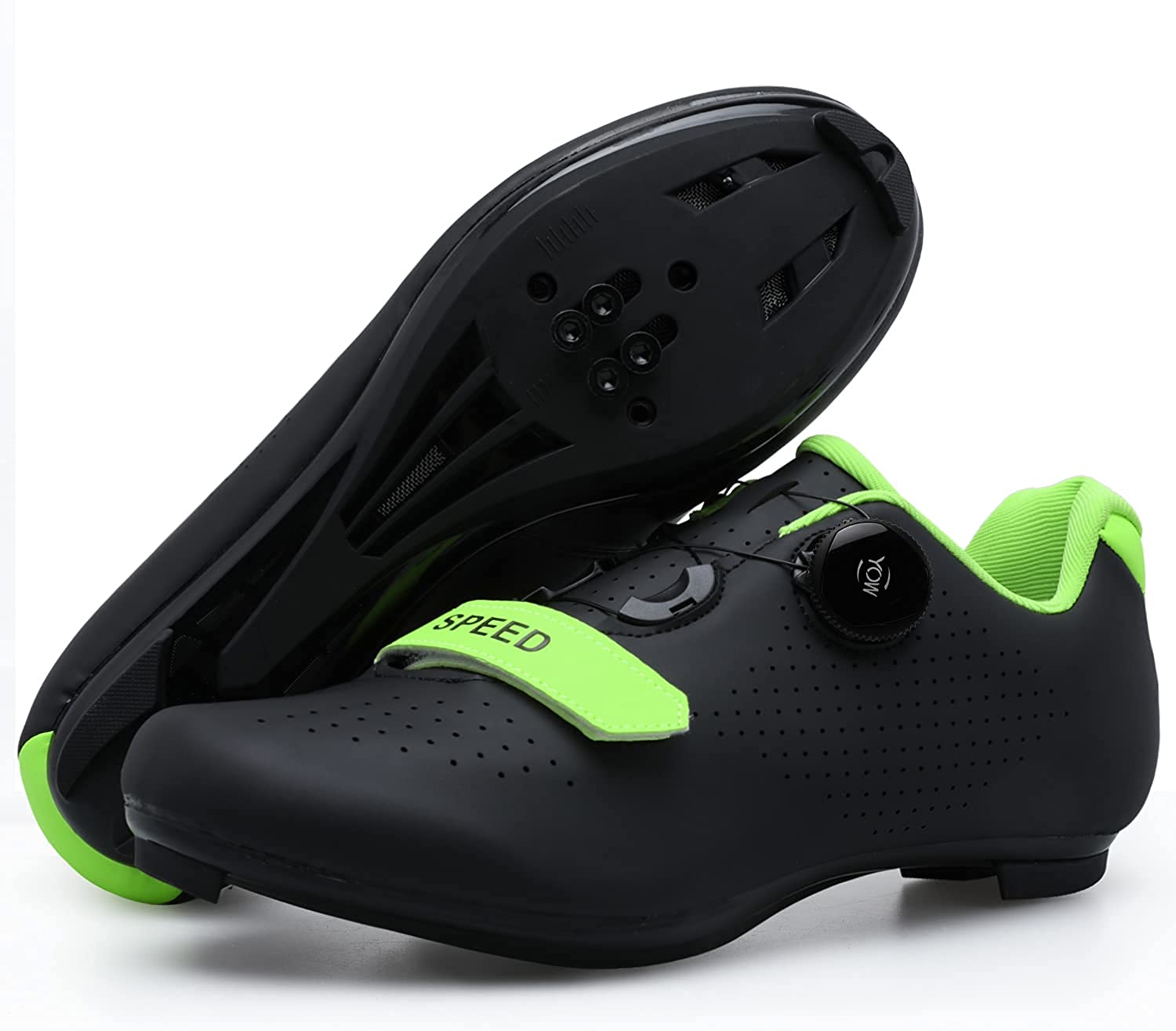 Zapatillas de ciclismo para hombre y mujer compatibles con SPD Look Delta para interiores Peloton Outdoor Road Calas