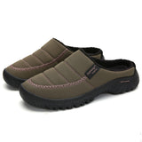Men's Women's Warm Cotton Knit Memory Foam water proof Slippers Soft House Slippers with Anti Slip Sole