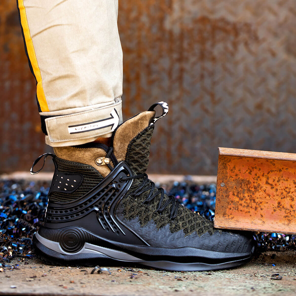 Chaussures de sécurité Chaussures de travail résistantes à l'usure pour l'industrie et la construction Chaussures à embout en acier pour hommes et femmes