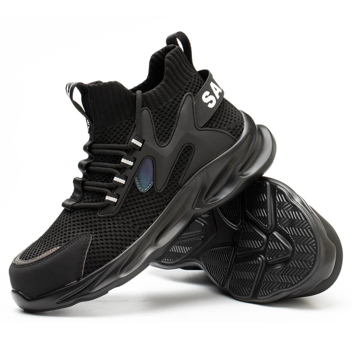 Steel Toe Sneakers for Men Women Indestructible Work Shoes Lightweight Comfortable Safety Sneakers Slip-Resistant Indestructible Composite Toe Shoes for Construction Industrial