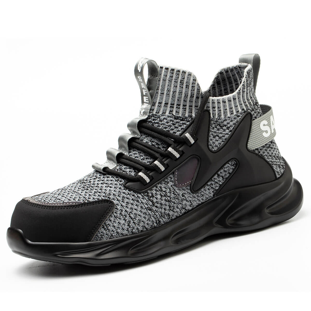 Steel Toe Sneakers for Men Women Indestructible Work Shoes Lightweight Comfortable Safety Sneakers Slip-Resistant Indestructible Composite Toe Shoes for Construction Industrial