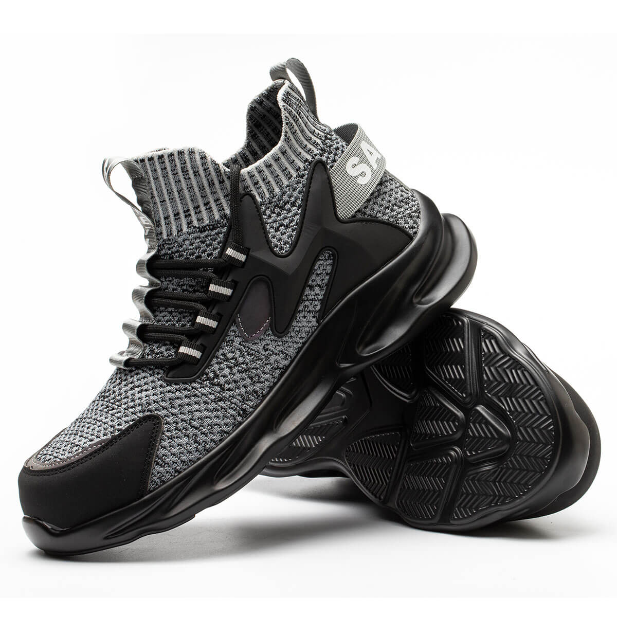 Steel Toe Sneakers for Men Women Indestructible Work Shoes Lightweight Comfortable Safety Sneakers Slip-Resistant Indestructible Composite Toe Shoes for Construction Industrial