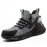 Steel Toe Sneakers for Men Women Indestructible Work Shoes Lightweight Comfortable Safety Sneakers Slip-Resistant Indestructible Composite Toe Shoes for Construction Industrial