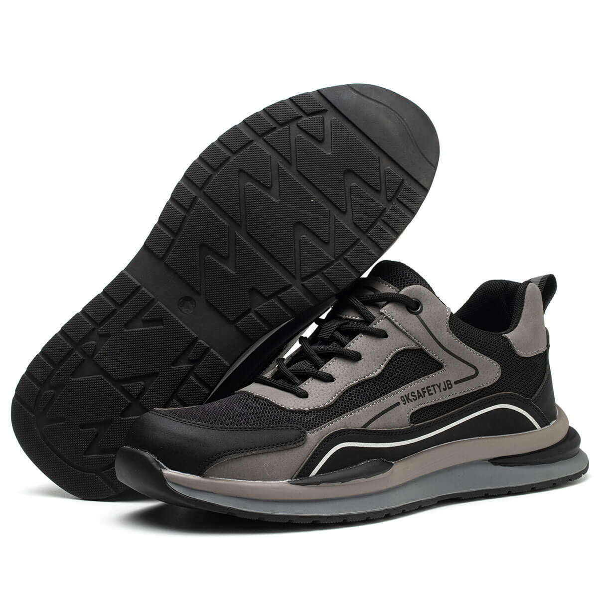 Steel Toe Shoes for Men and Women Lightweight Comfortable Work Safety Puncture Shoes Slip Proof Resistant Indestructible Sneakers Construction Work Utility Shoes