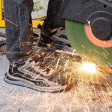Steel Toe Shoes for Men and Women Lightweight Comfortable Work Safety Puncture Shoes Slip Proof Resistant Indestructible Sneakers Construction Work Utility Shoes