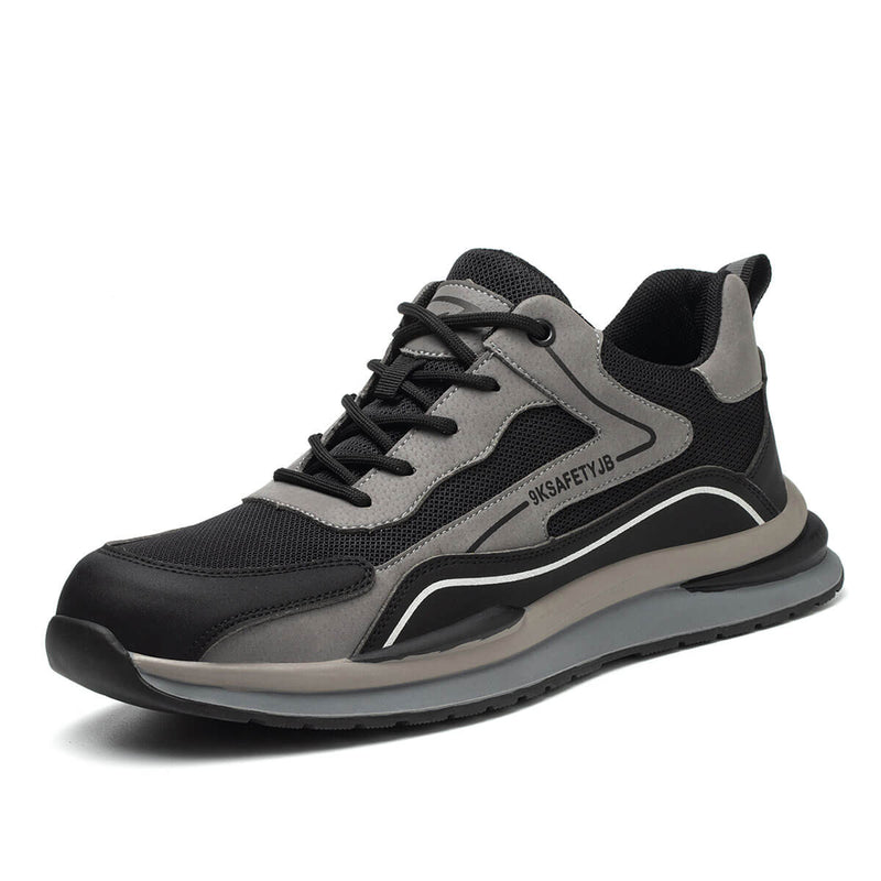 Steel Toe Shoes for Men and Women Lightweight Comfortable Work Safety Puncture Shoes Slip Proof Resistant Indestructible Sneakers Construction Work Utility Shoes