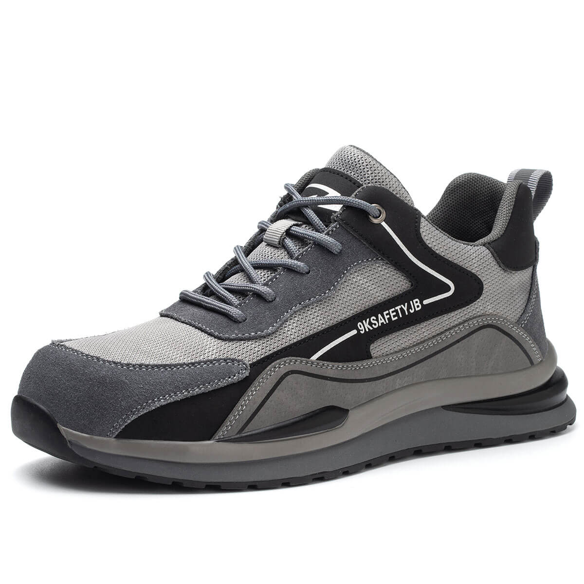 Steel Toe Shoes for Men and Women Lightweight Comfortable Work Safety Puncture Shoes Slip Proof Resistant Indestructible Sneakers Construction Work Utility Shoes
