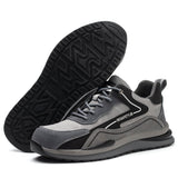 Steel Toe Shoes for Men and Women Lightweight Comfortable Work Safety Puncture Shoes Slip Proof Resistant Indestructible Sneakers Construction Work Utility Shoes