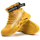 Steel Toe Indestructible Shoes Men Women Lightweight Puncture Safety Work Sneakers for Construction Working Breathable Indestructible