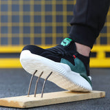 Steel Toe Shoes for Men and Women Lightweight  ComfortableWork Safety Shoes Puncture Slip Proof Construction Resistant Utility Indestructible Sneakers Work Shoes