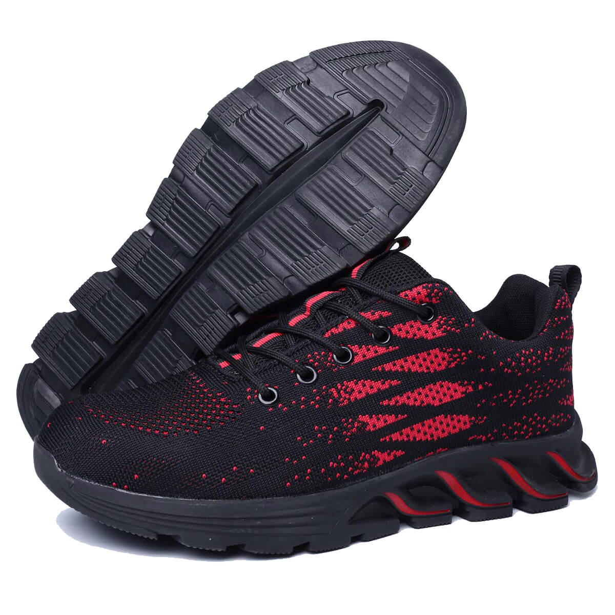 Steel Toe Sneakers for Men Women Lightweight Safety Resistant Comfortable Puncture Proof Slip On Indestructible Work Shoes