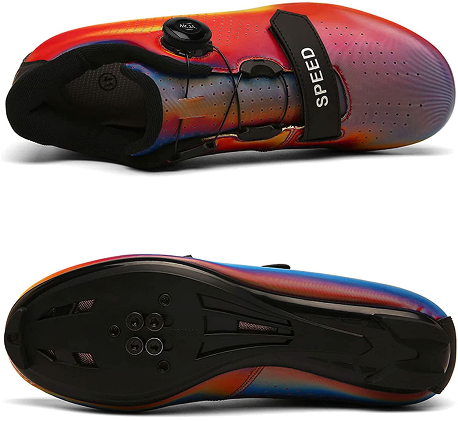 Juego de calas Delta para ciclismo para hombre y mujer, compatibles con bicicletas de carretera SPD para interiores y carreras de carretera al aire libre con pedales de bloqueo