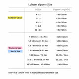 Lobster Flip floops Funny Sandals Slippers Unisex Lobster Shoes Pool Beach Party Fish for Women Men & Kid