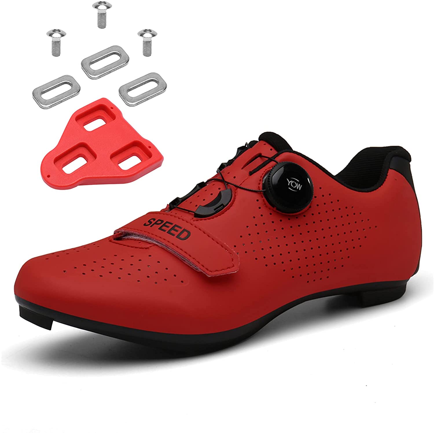 Zapatillas de ciclismo para hombre y mujer compatibles con SPD Look Delta para interiores Peloton Outdoor Road Calas
