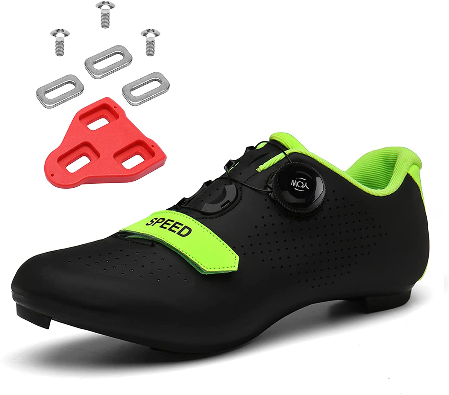 Zapatillas de ciclismo para hombre y mujer compatibles con SPD Look Delta para interiores Peloton Outdoor Road Calas