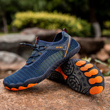 Men's Quick-Drying Water Ski Shoes, Light Walking Shoes Suitable For Beach Or Water Sports-Blue