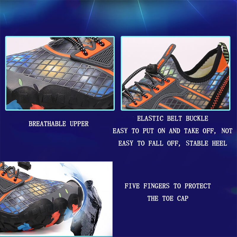 Water Shoes Swim Surf Shoes Beach Pool Shoes Wide Toe Hiking Water Sneakers Quick Dry Aqua Shoes for Men and Women-Detail Picture