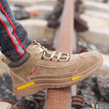 Bottes de sécurité de travail respirantes, légères, fiables et durables, chaussures de construction industrielles à embout en acier