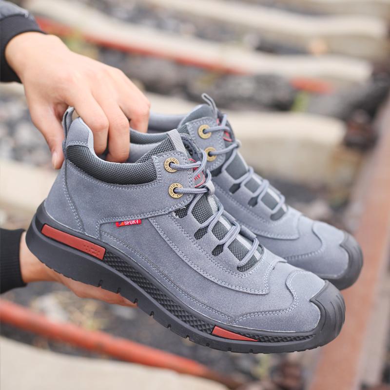 Bottes de sécurité de travail respirantes, légères, fiables et durables, chaussures de construction industrielles à embout en acier