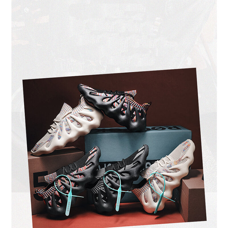 Zapatillas de running para hombre, de malla, ligeras y transpirables, con diseño de coco
