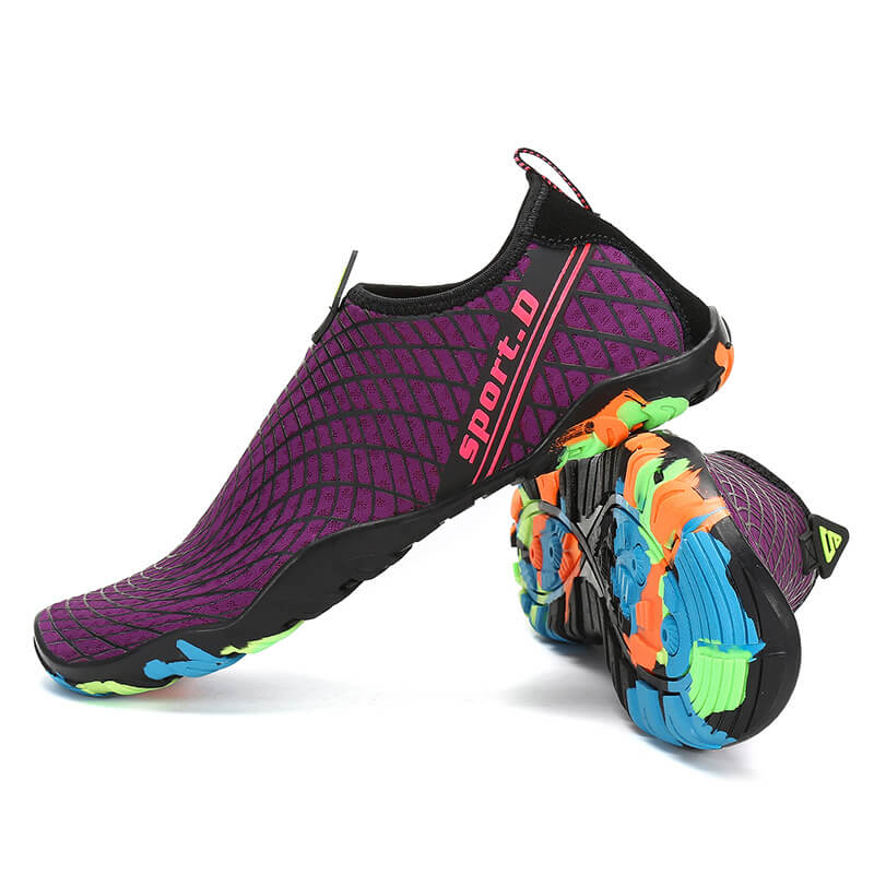 Women's and men's water shoes quick-drying beach swimming pool diving-Red