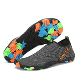Women's and men's water shoes quick-drying beach swimming pool diving-gray