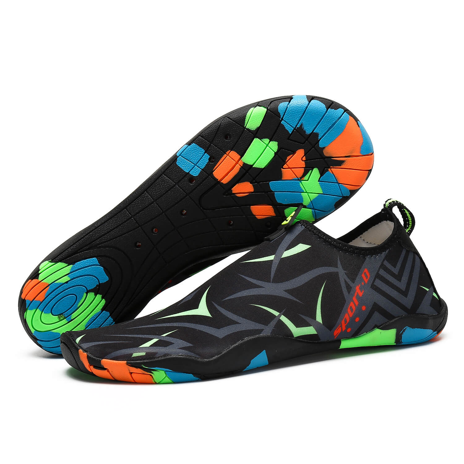 Spring and summer men's sports shoes, women's river upstream shoes-green